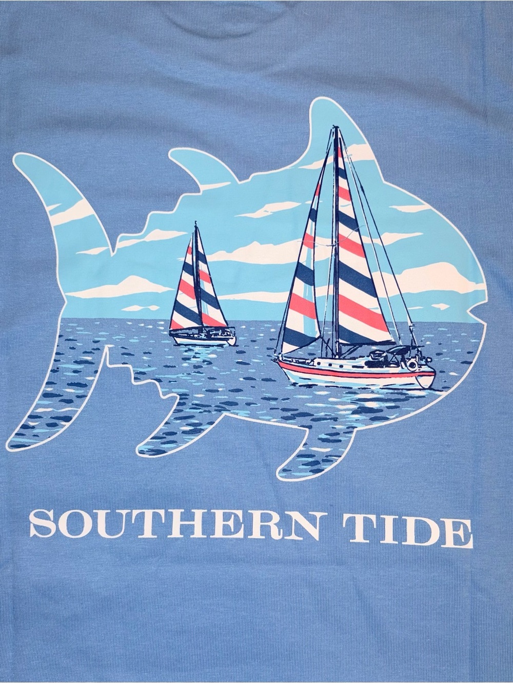Southern Tide Ocean Channel Sailboat Skipjack Skipper Tee sz Y XXS NWT